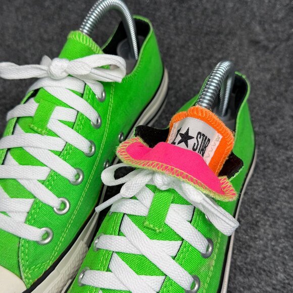 Converse All Star CT Double Tongue Ox Shoes Women's Size 8 Neon Green Athletic - Picture 4 of 12